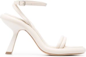 Vic Matie 105mm leather open-toe sandals White