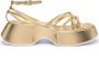 Vic Matie 60mm platform sandals Gold - Thumbnail 1