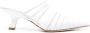 Vic Matie 65mm leather mules White - Thumbnail 1