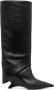 Vic Matie 80mm pointed-toe leather knee boots Black - Thumbnail 1