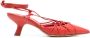 Vic Matie Chanel 60mm leather sandals Red - Thumbnail 1