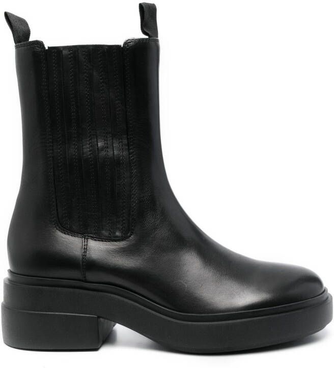 Vic Matie chunky 55mm leather boots Black