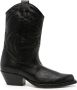 Vic Matie decorative-stitching leather boots Black - Thumbnail 1
