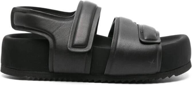 Vic Matie Gear flatform sandals Black