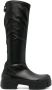 Vic Matie knee-length leather boots Black - Thumbnail 1
