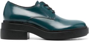 Vic Matie lace-up leather Derby shoes Green