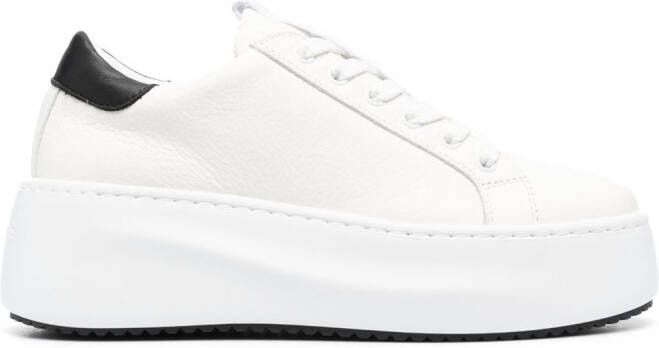 Vic Matie lace-up leather platform sneakers White