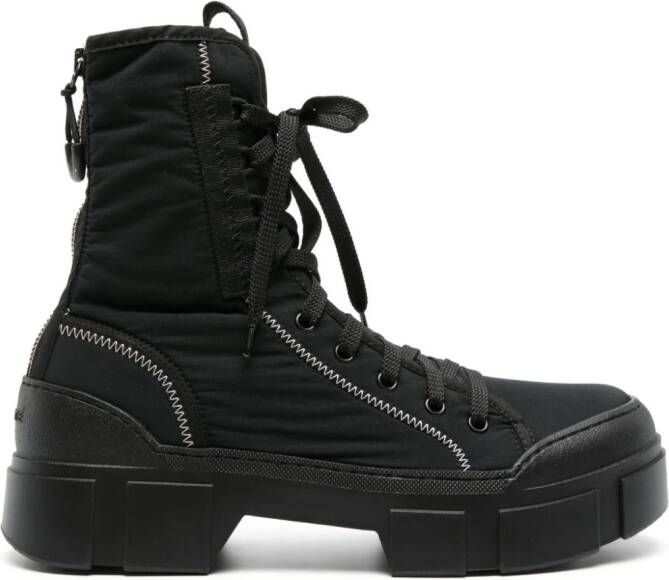 Vic Matie lace-up platform ankle boots Black