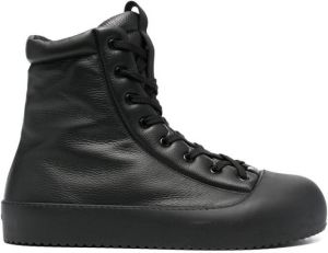 Vic Matie leather high-top sneakers Black
