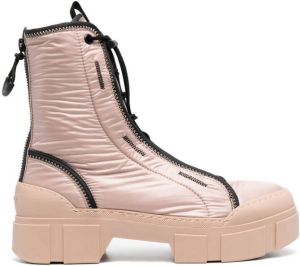 Vic Matie leather lace-up boots Pink