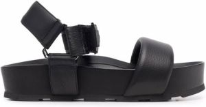 Vic Matie logo touch-strap sandals Black