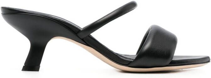 Vic Matie open-toe 70mm leather sandals Black
