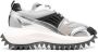 Vic Matie panelled metallic-finish chunky sneakers Silver - Thumbnail 1