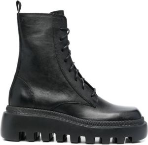 Vic Matie platform square-toe boots Black