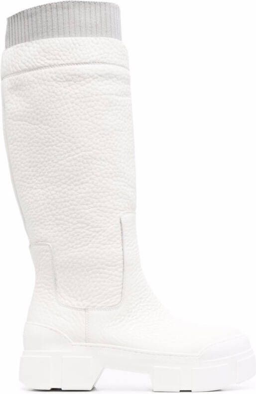 Vic Matie Quintino knee-high leather boots White