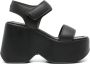 Vic Matie Rubby platform-wedge sandals Black - Thumbnail 1
