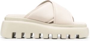 Vic Matie slip-on leather chunky mules Neutrals