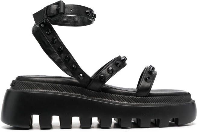 Vic Matie stud-embellished chunky sandals Black