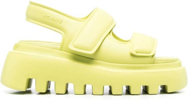 Vic Matie touch-strap sandals Yellow