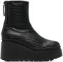 Vic Matie zipped wedge ankle boots Black - Thumbnail 1