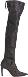 Vicenza shimmer over-the knee boots Silver