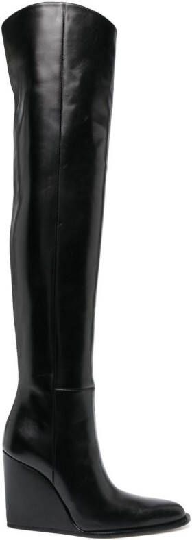 Victoria Beckham 10mm above-knee length boots Black