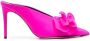 Victoria Beckham floral-applique detail 100mm mules Pink - Thumbnail 1