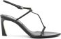 Victoria Beckham Frame Detail 75mm leather sandals Black - Thumbnail 1