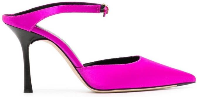 Victoria Beckham Jordy pointed-toe 90mm pumps Pink