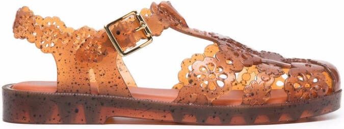 Viktor & Rolf x Melissa Possession Lace jelly sandals Brown