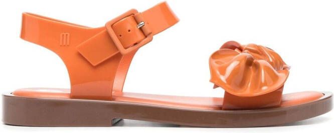 Viktor & Rolf x Melissa bow-detail flat sandals Orange
