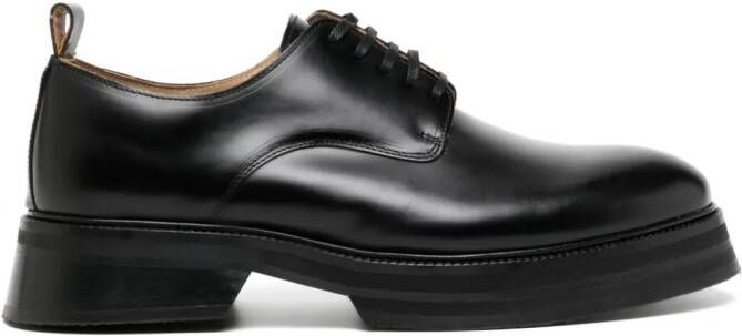 VINNY'S Officer chunky leather Derby shoes Black