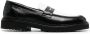 VINNY'S two-tone design leather penny loafers Black - Thumbnail 1