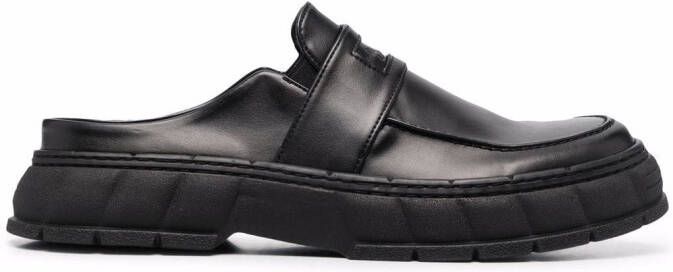 Virón backless chunky-sole loafers Black