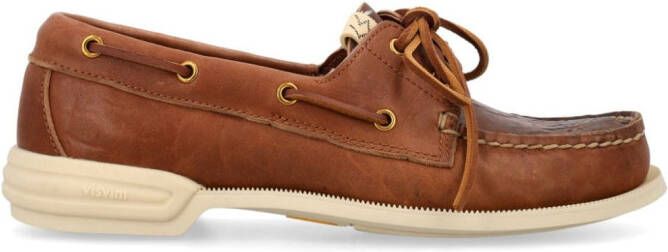 Visvim Americana leather lace-up shoes Brown