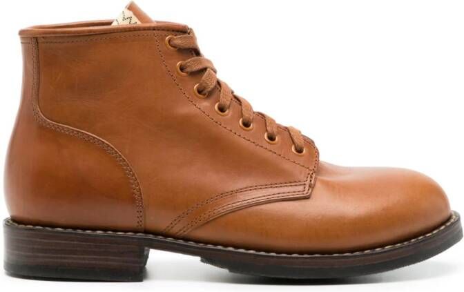 Visvim Brigadier leather ankle boots Brown