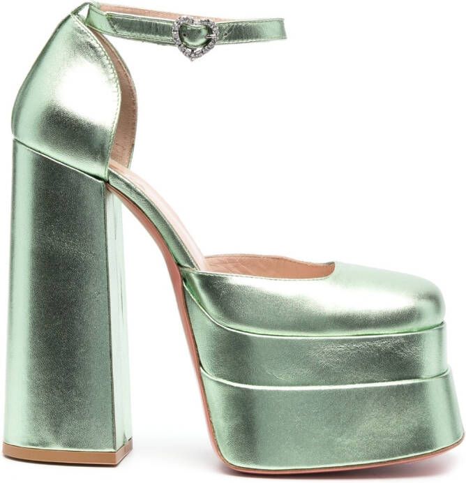 Vivetta 153mm leather pumps Green