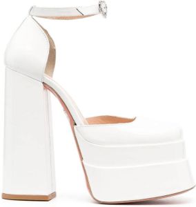 Vivetta patent-leather platform pumps White
