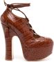 Vivienne Westwood Elevated Ghillie Platform 145mm pumps Brown - Thumbnail 1