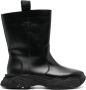 Vivienne Westwood logo-embossed chunky leather boots Black - Thumbnail 1