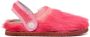 Vivienne Westwood logo-engraved fur slippers Red - Thumbnail 1