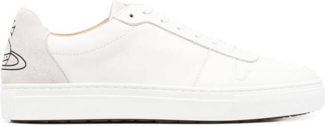 Vivienne Westwood logo-print leather sneakers White