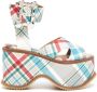 Vivienne Westwood London 110mm check-pattern sandals Multicolour - Thumbnail 1