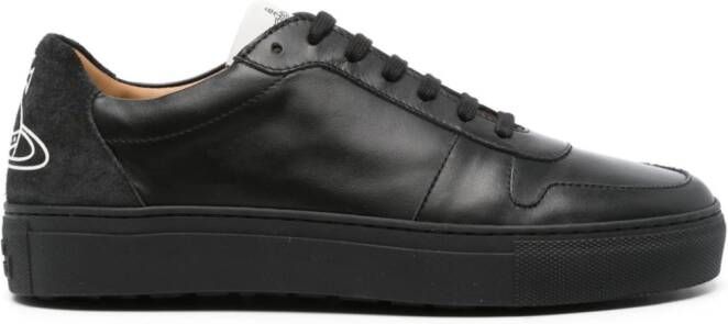 Vivienne Westwood Orb-print leather sneakers Black