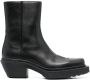 VTMNTS square-toe leather cowboy boots Black - Thumbnail 1