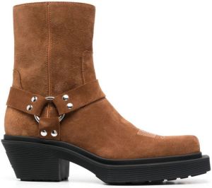 VTMNTS suede Western boots Brown