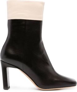 Wandler Isa 85mm leather ankle boots Black