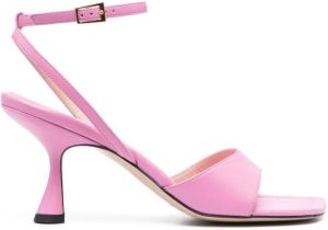 Wandler 80mm leather heeled sandals Pink