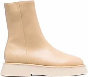 Wandler chunky sole leather boots Neutrals