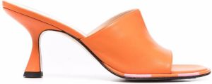 Wandler curved-heel mules Orange